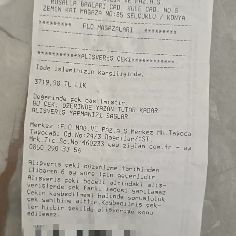 Hediye Çeki Sadece Belirli Ayakkabı Kodları İçin Geçerli Olması Sorunu