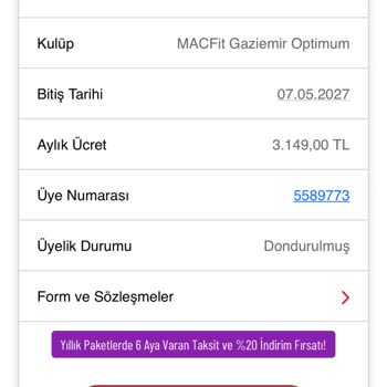 Macfit | İzmir Haksız Çekim Denemelerinin Tamamen İptal Edilmesini Talep Ediyorum