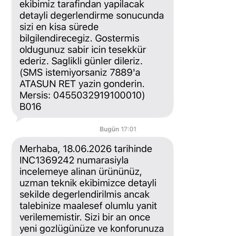 Garanti İhlali Renk Sorunu Gözlüğüm Reddedildi Ve %20 İndirim Teklifi