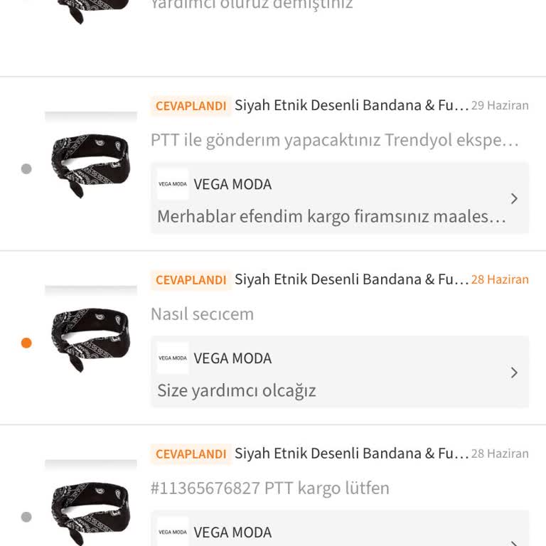 Vega Moda PTT Kargo Sözünü Tutmadı, DHL Gönderdi