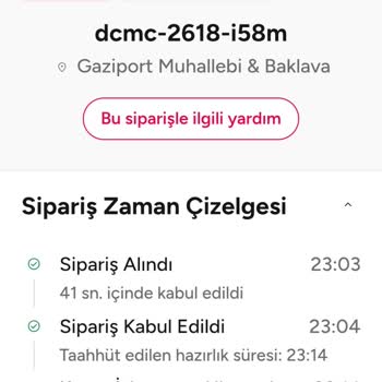 Yemeksepeti İptal Siparişleri İçin 2500 TL Ödeme Yapılmadı