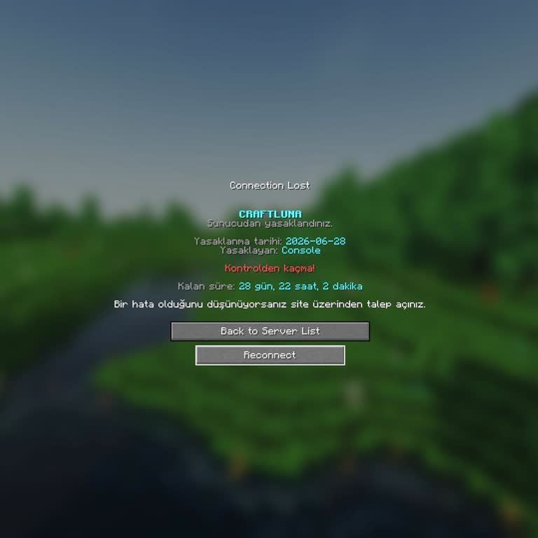 Haksız Ban Ve Yetersiz Destek: Minecraft Sunucusunda Kontrol Sürecindeki Sorun