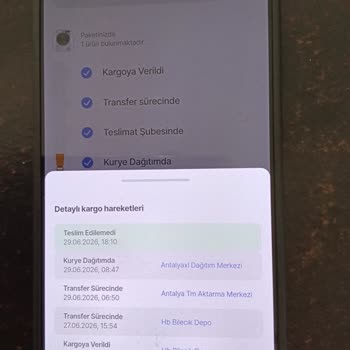 Teslim Edilmemiş Kurutma Makinesi Ve Tutarsız Kargo Açıklamalarıyla Mağduriyetim