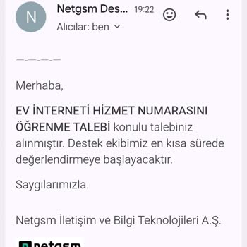 Netgsm’den İnternet Hizmet Numarası Bilgisinin Alınamaması