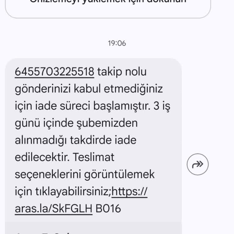 Aras Kargo’nun Yanlış SMS Bildirimi Ve Teslimat Sorunu