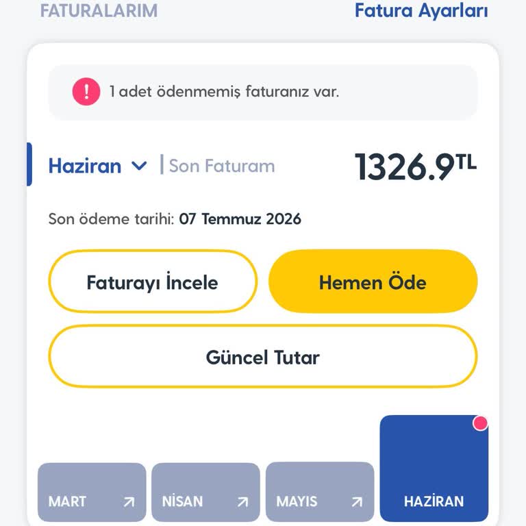 Sözleşme Bitişi Sonrası Bildirim Almadan 1350 TL Fatura Artışı