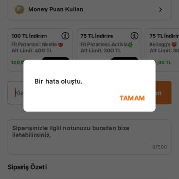 Sil Süpür Kuponunda Hatalı Kod Sorunu Ve Çözüm Talebi