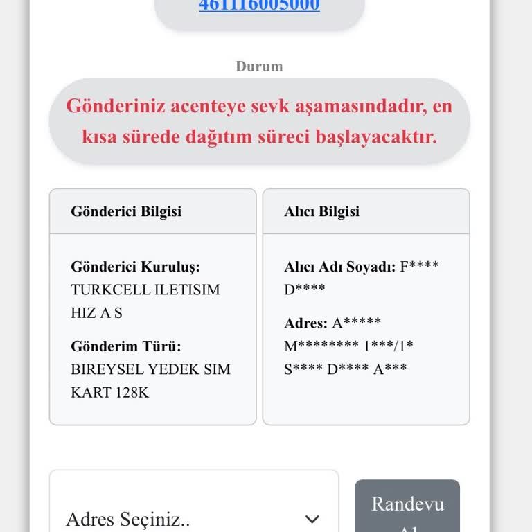 Sim Kartı Teslim Edilmedi, Kuryenet'ten Açıklama Bekliyorum