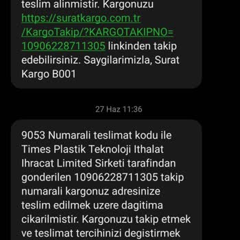 Sürat Kargo’da Teslim Edilmemiş Kargo Ve Müşteri Hizmetleri Aksaklığı