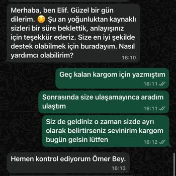 Sürekli Kargo Gecikmeleri Ve İlgisiz Müşteri Hizmetleri