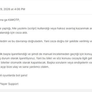 Yetkisiz Giriş Sonrası Hile Banı Kararının Yeniden Değerlendirilmesi