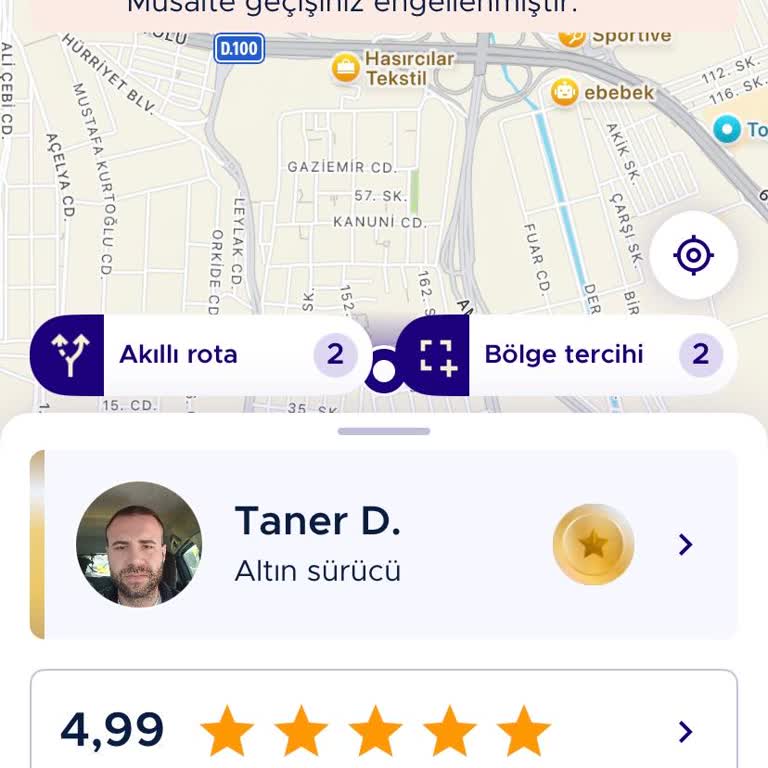 BiTaksi Sürücüsü Olarak Hesabım Yanlış Bildirim Nedeniyle Askıya Alındı Ve Gelir Kaybı Yaşıyorum