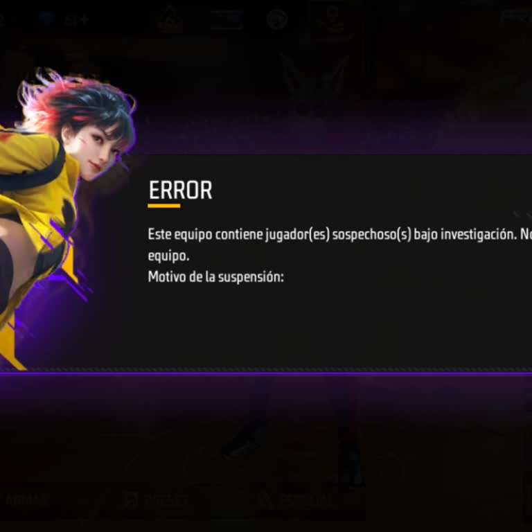 Cuenta de Garena Free Fire bloqueada sin motivo, solicito reactivación