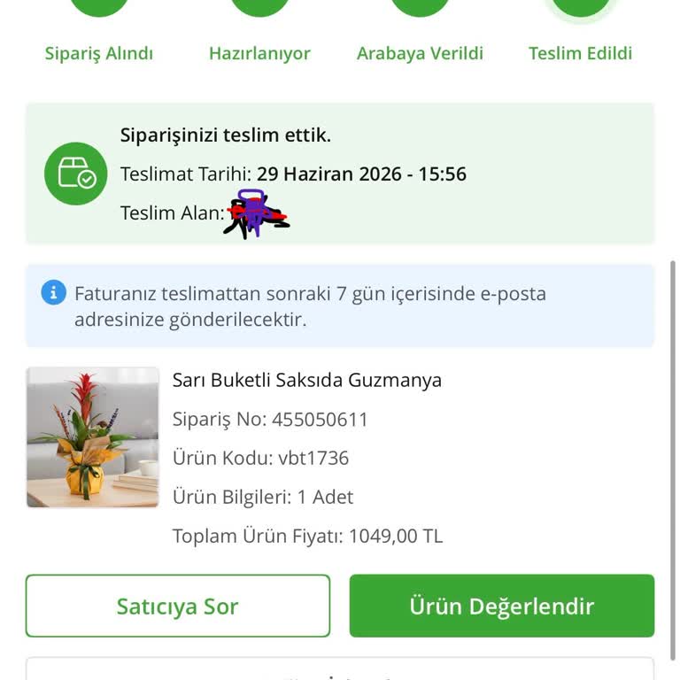 Çiçek Sepeti Teslim Edilmediği İddia Edilen Çiçek Siparişi Ve İletişim Eksikliği