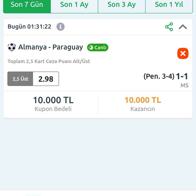 Bilyoner Kupon Kazancım İptal Edildi, 29.900 TL Ödenmedi