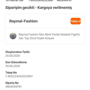 Siparişimin Kargoya Verilmemesi Ve Müşteri Hizmetlerinden Çözüm Eksikliği