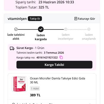 Kayıp Kargo Ve İadenin Gecikmesi