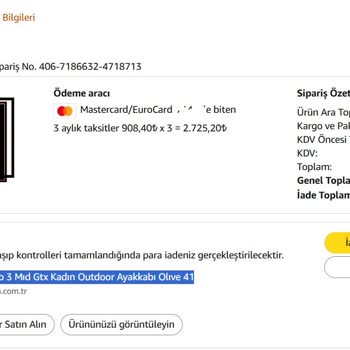 Amazon'da İade Ödemelerinin İki Yıllık Gecikmesi Ve Fiyat Farkı Şikayetim
