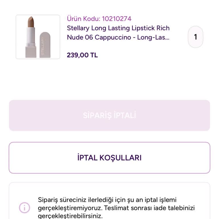 Siparişimin Hazırlanıyor Aşamasında Takılı Kalması Ve Bilgilendirme Eksikliği