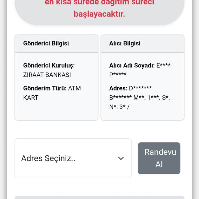 Ziraat Bankası Kart Tesliminde 5 Gün Gecikme Ve Acil Teslim Talebi