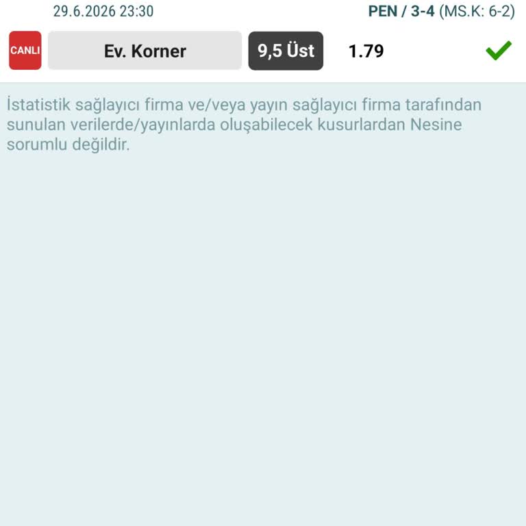 Aynı Maçta Aynı Bahiste Ödül Ayrımı Ve Haksız İade