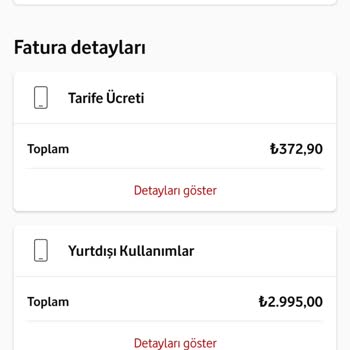 Kullanmadığım Yurt Dışı Vodafone Faturam 3.945 TL İptal Edilmeli