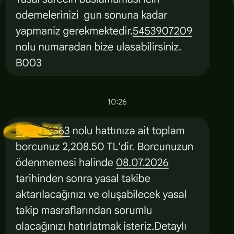 Şebeke Çekim Sorunu Nedeniyle Cayma Bedeli İptali İstiyorum