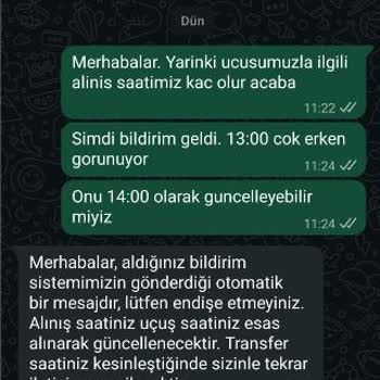 Jolly Tur Özel Transfer Saatinde Değişiklik Reddi Ve İade Talebi