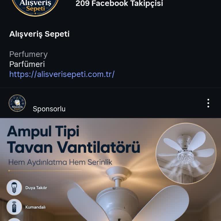 Alisverisepeti.com.tr Eksik Pervane Gönderimi Nedeniyle Kullanılamaz Vantilatör