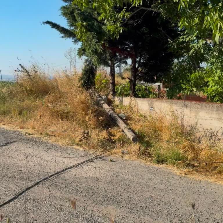 Büyükçekmece Çürük Direkler Ve Kesilen Fiber Kablolar 96 Saat Kesintiye Ve Güvenlik Riskine Yol Açtı