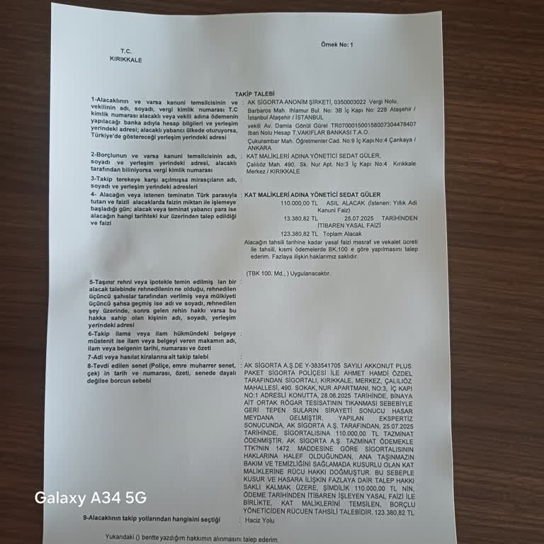 Aksigorta Tarafından Yetkisiz İcra Dosyası Açılması
