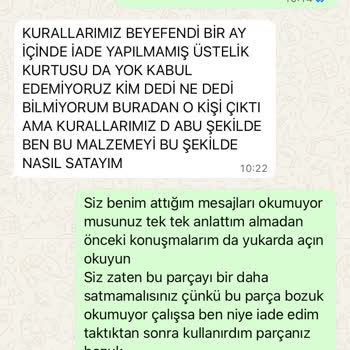 İade Garantisi Verilen Akışmetre Arızalı Çıktı, İade Reddiyle Karşılaştı