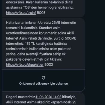 İzinsiz Akıllı İnternet Aşım Paketi Ücretlerinden Şikayet Ve İade Talebi