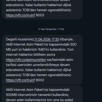İzinsiz Akıllı İnternet Aşım Paketi Ücretlerinden Şikayet Ve İade Talebi