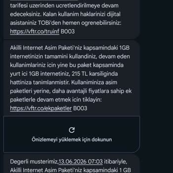 İzinsiz Akıllı İnternet Aşım Paketi Ücretlerinden Şikayet Ve İade Talebi