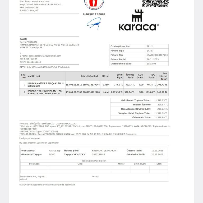 Karaca Blenderi Sürekli Arıza Ve Yanıltıcı Servis Süreci