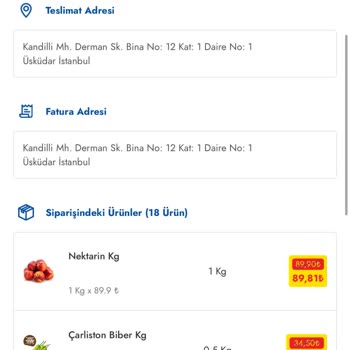 Şok Market'te Siparişlerde Sürekli Eksik Ürün Ve Dikkatsiz Hazırlık