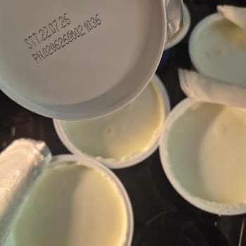 Son Kullanma Tarihi Geçmemiş Sek Protein Yoğurt Şişti Ve Küflendi