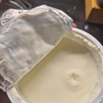 Son Kullanma Tarihi Geçmemiş Sek Protein Yoğurt Şişti Ve Küflendi