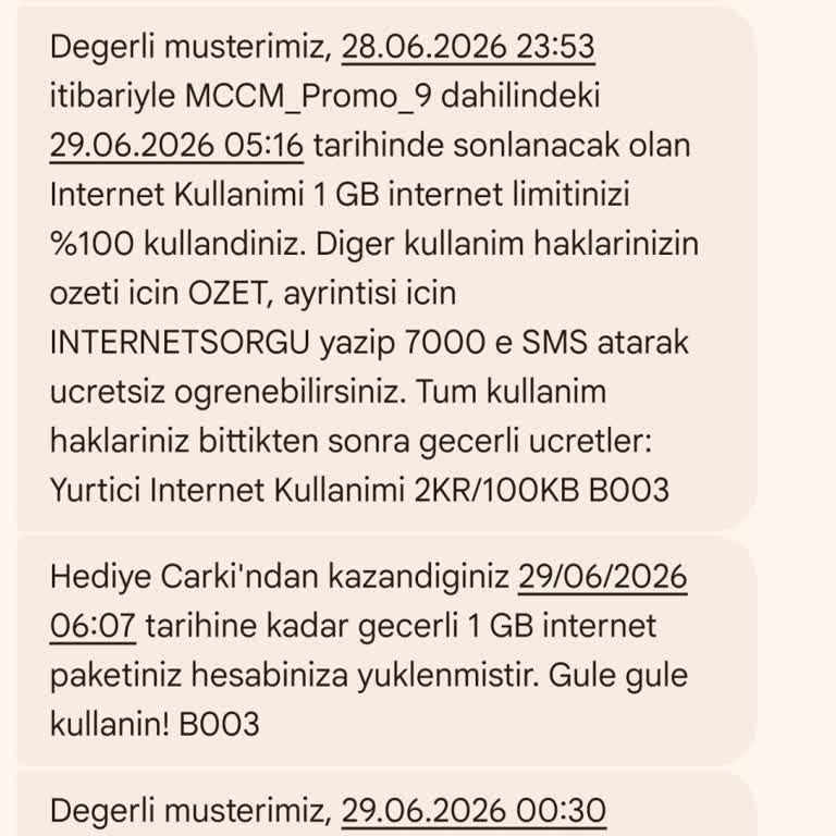 Vodafone Hediye Çarkı Kampanyasında GB’ların 10 Katlanacağı Sözünün Yerine Sadece 1 GB Verilmesi