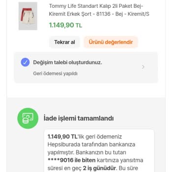 Tommy Life Ve Hepsiburada’dan Beden Değişimi Reddi Ve Bonus Kampanyası İptali