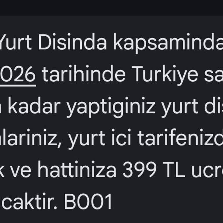 Sınır Geçtikten Sonra Hatım Yurt Dışı Operatöründe Kalıyor Ve 399 TL Ücret Alındı