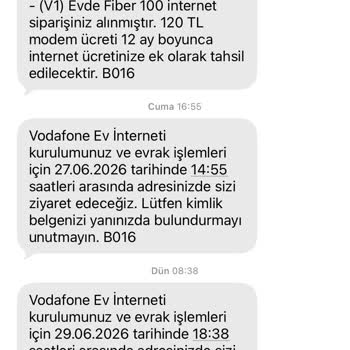 Vodafone Modem Kurulumu Gecikmesi Ve Bilgilendirme Eksikliği