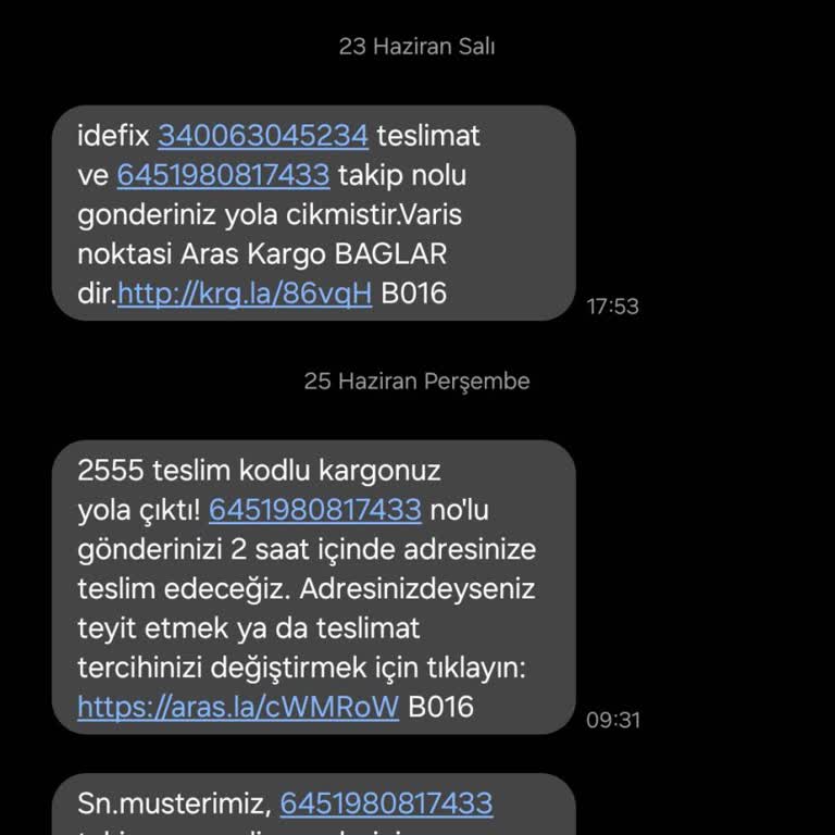 Aras Kargo’nun Kapıya Teslimat İhmali Ve Saygısız Davranışı