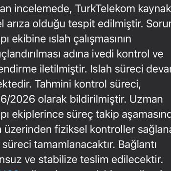 Altyapı Arızası Nedeniyle İki Aylık İnternet Kesintisi Ve Telafi Talebi