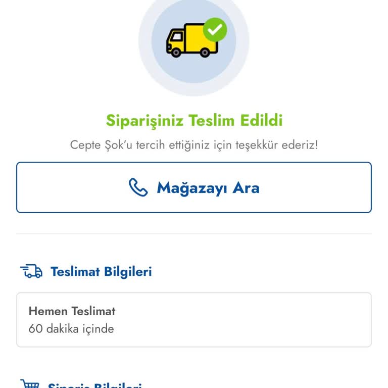 Teslimatın Erken İşaretlenmesi Ve Zili Çalmadan Bırakılması