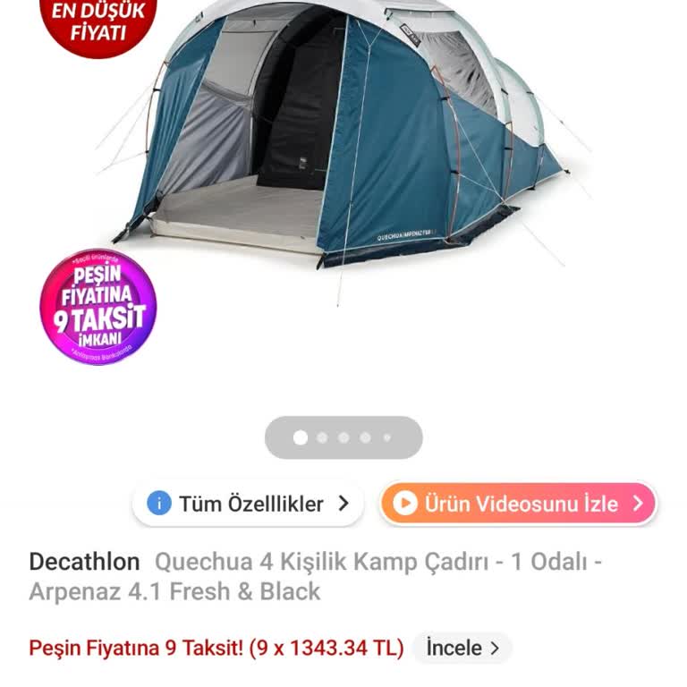 Decathlon'dan Gelen Çadırın Kullanılmış Olması ve Trendyol'un Yetersiz Yanıtı