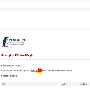 Filtre Parçası Siparişi 15 Gün Boyunca Cevapsız Ve Gönderilmedi