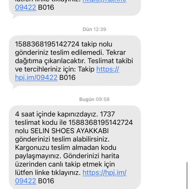Adresimde Olduğumda Bile Kargo Teslim Edilemedi, Yanıltıcı Mesajlar