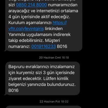 Vodafone Randevu Gelmeme Ve İnternetsiz Kalma Şikayetim